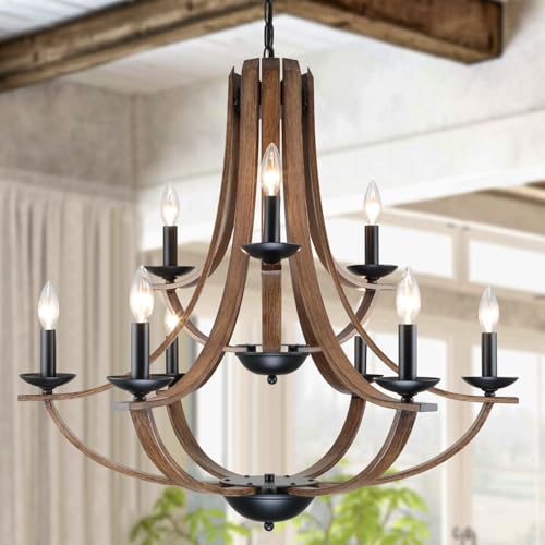 Farmhouse Chandeliers for Dining Room Light Fixture
