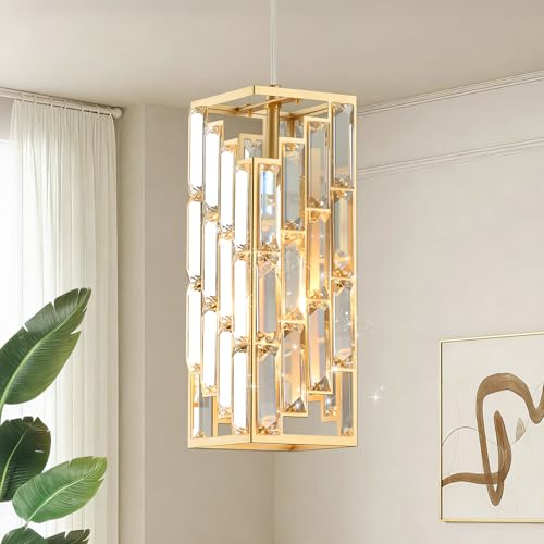 Gold Crystal Pendant Light