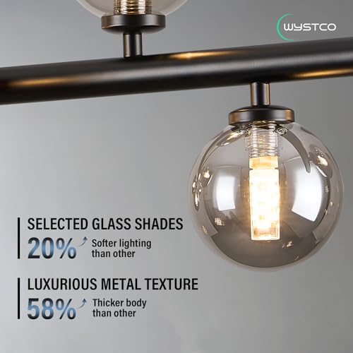 50 Inch Large Glass Globe Sputnik Chandelier