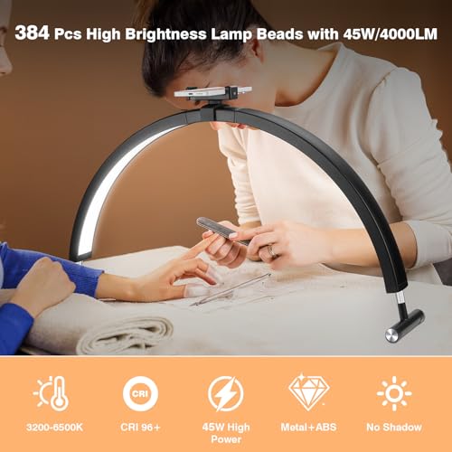 30'' Half Moon Nail Desk Lamp