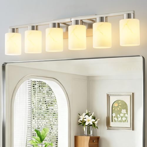 6 Light Bathroom Light Fixtures (6 Count)