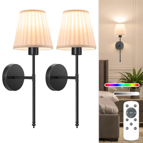 19.9 inch Battery Operated Wall Sconce Set of 2 (2 Count)