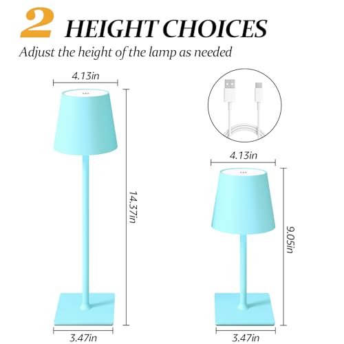 2 Pack Cordless Table Lamps