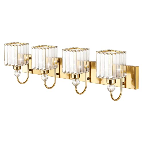 Crystal Gold Bathroom Vanity Lights 4