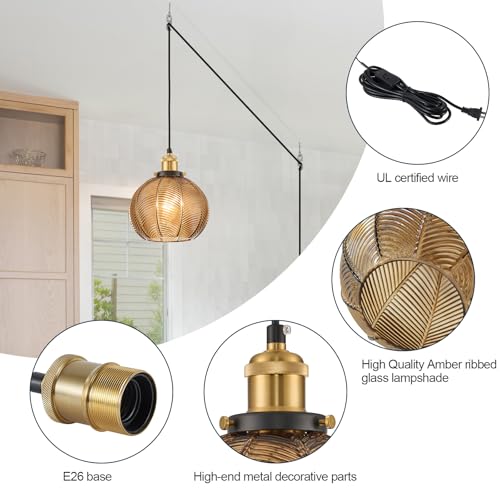 Modern Plug in Hanging Light