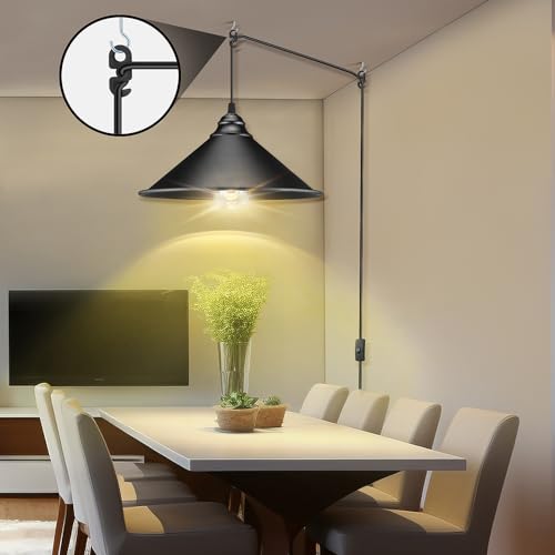 Big Black Plug in Pendant Light