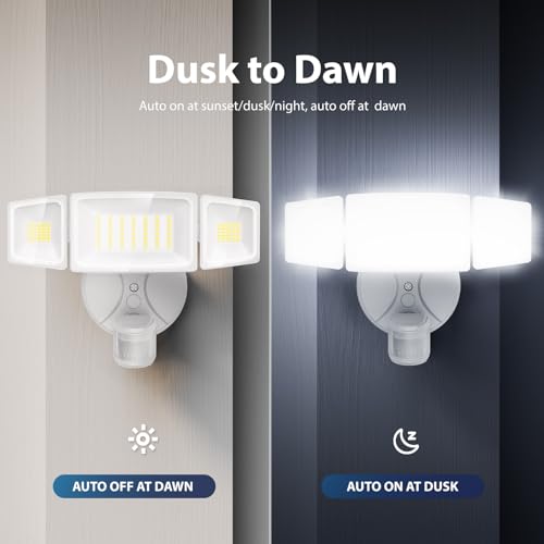 2 Pack 75W LED Motion Sensor Outdoor Lights (2 Count)