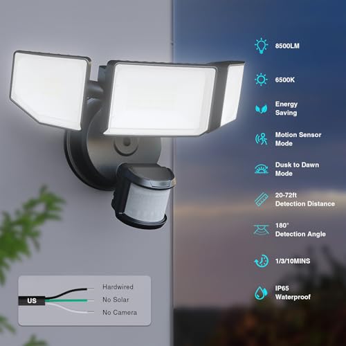 85W Motion Sensor Outdoor Light