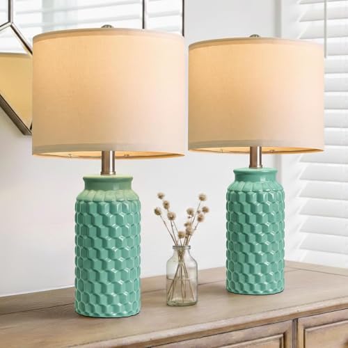 20.5" Ceramic Table Lamps Set of 2 (2 Count)