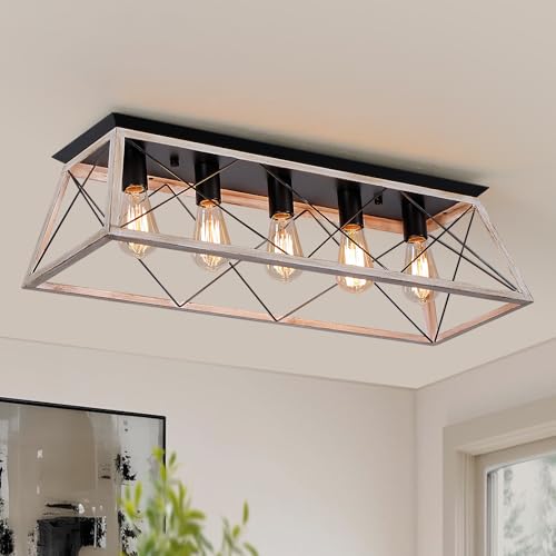 31.5" Large Flush Mount Ceiling Light Fixture