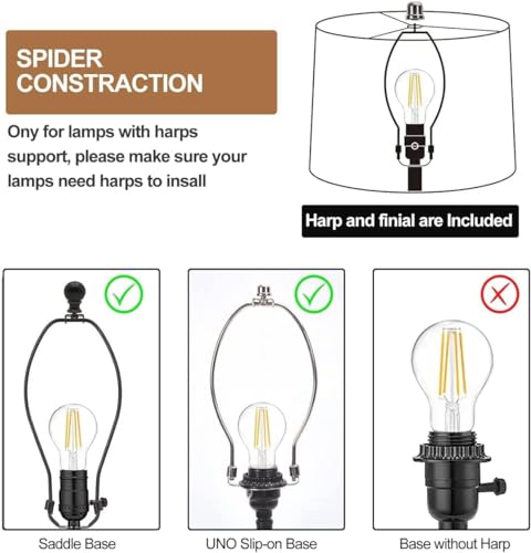 White Lampshades Set of 2 for Floor Lamp (2 Count)