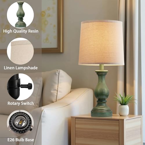Farmhouse Table Lamps Set of 2 (2 Count)