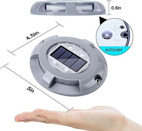 Solar Deck Lights Outdoor (4 Count)