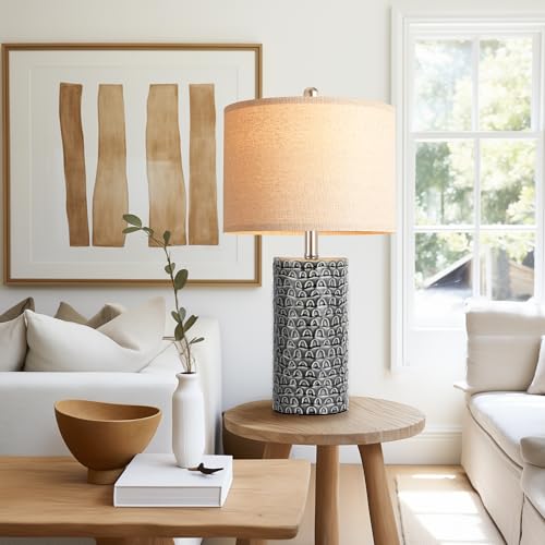 23" Modern Ceramic Table Lamp Set of 2 (2 Count)