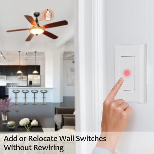 Wireless Light Switch Kit with Receiver
