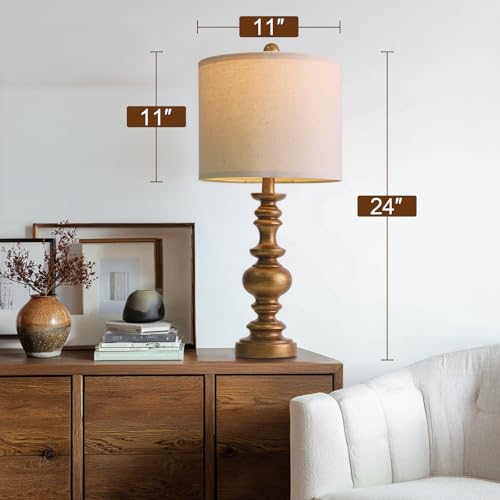 24" Traditional Lamps Set of 2 (2 Count)