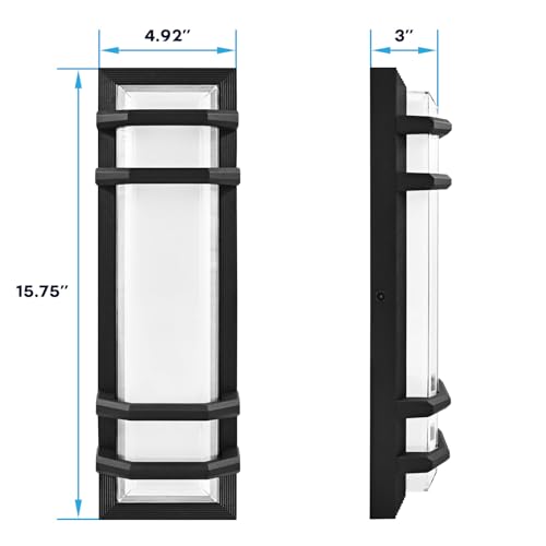 LED Outdoor Wall Lights (2 Count)