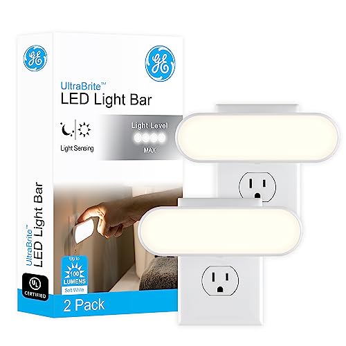 Ultrabrite Plug in LED Night Light Bar with On (2 Count)