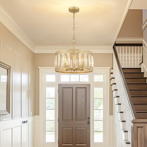 Gold Crystal Chandelier
