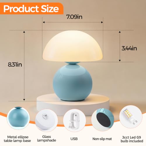 Mushroom Lamp Table Lamp for Bedroom
