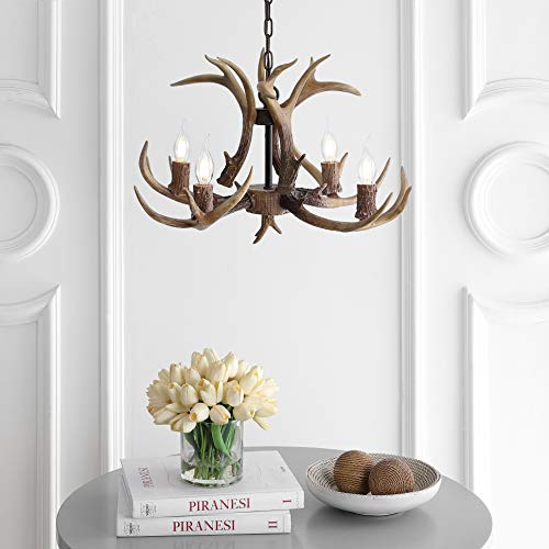 Eldora 4 Light Resin Antler Chandelier 26"