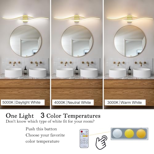 Modern Gold Bathroom Light Fixtures