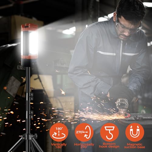 Rechargeable 12000mAh Camping Light with Adjustable Stand
