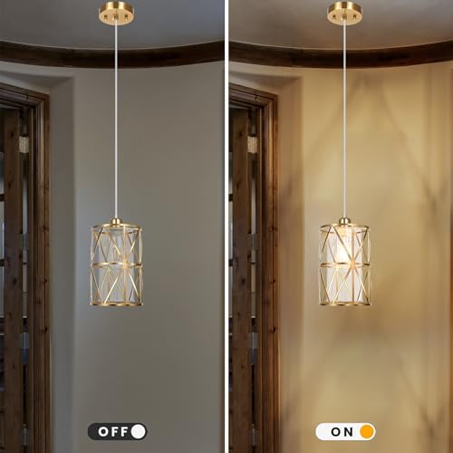 Brushed Gold Pendant Lights Kitchen Island