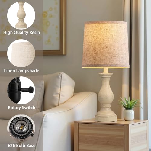 Farmhouse Table Lamps Set of 2 (2 Count)