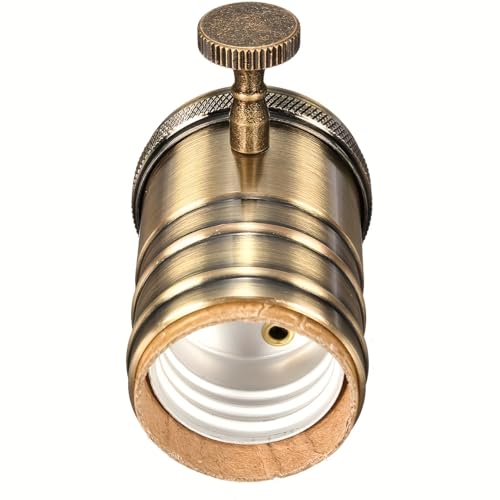 3 Pack Bronze E26 E27 Edison Vintage Lamp Socket (3 Count)