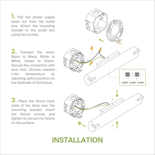 LED 24" Vanity Wall Mount Light Fixture (4 Count)