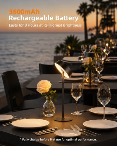 Rechargeable Table Lamp (2 Count)