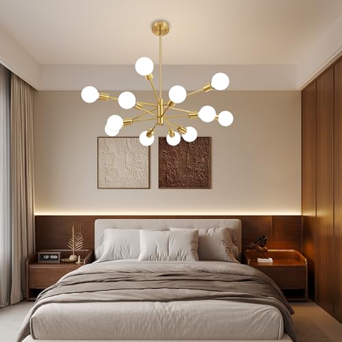 Chandeliers for Dining Room Gold 12