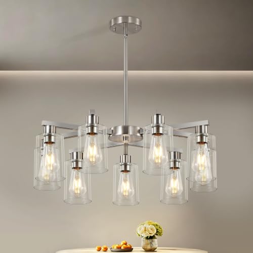 9 Light Modern Farmhouse Chandelier