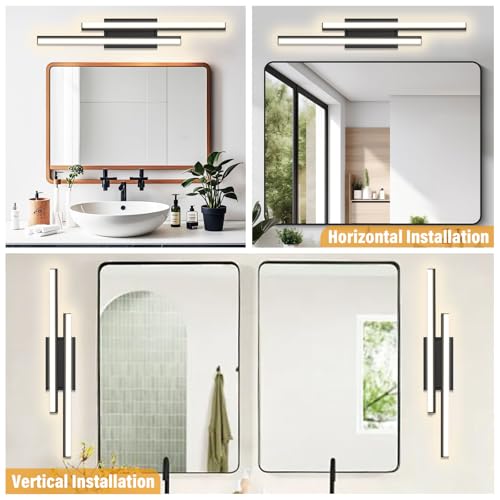 Modern Bathroom Light Fixtures Over Mirror
