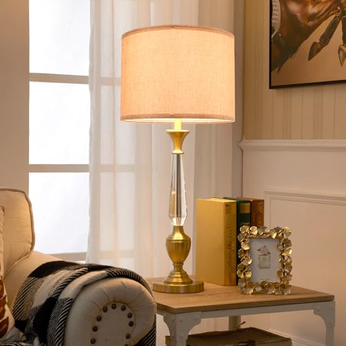 Brown Medium Drum Lamp Shades 13" Top x 13" Bottom x 10" High