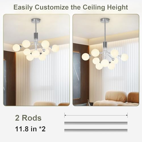 Glass Ball Sputnik Chandelier