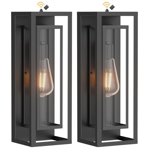 18" Dusk to Dawn Outdoor Wall Light (2 Count)