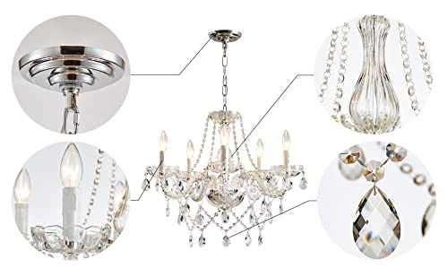 Saint Mossi Modern Contemporary Elegant K9 Crystal Glass Chandelier Pendant Ceiling Lighting Fixture