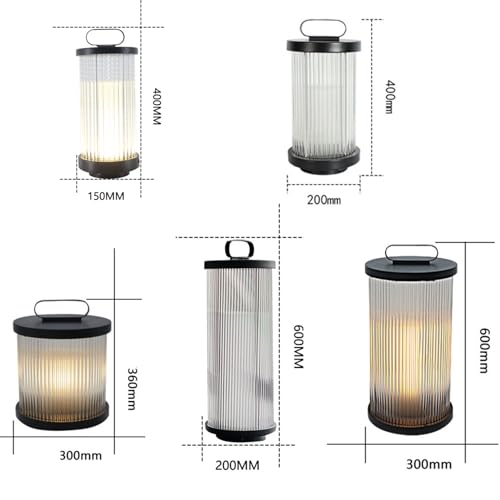 Outdoor Pillar Lamp Cylindrical Landscape Floor Lamp Outdoor Waterproof Column Head Light Stainless Steel Glass Path Lamps Garden Lawn Bollard Lights Patio Driveway Sidewalk Night Lighting Fixtures