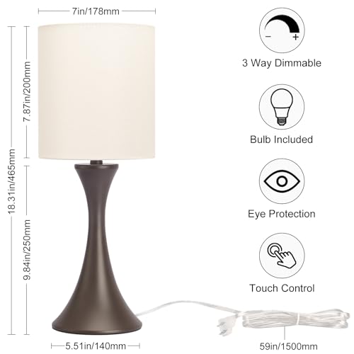 3 Way Touch Control Table Lamp