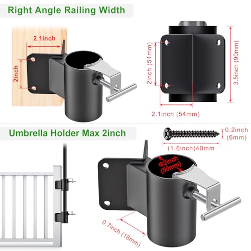 Deck Railing Umbrella Holder