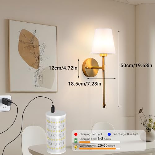 Battery Operated Wall Sconce