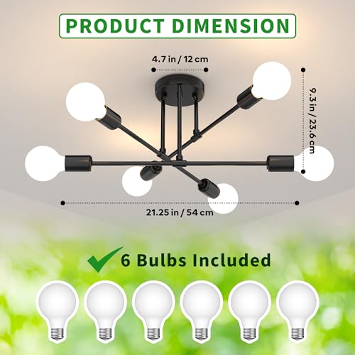 Modern Sputnik Chandelier Ceiling Light Fixtures