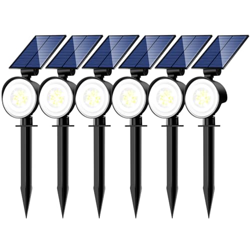 Solar Spot Lights Outdoor Waterproof (6 Count)