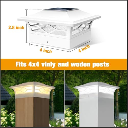Solar Fence Post Lights 6pack (6 Count)