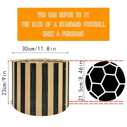 bamboo lamp shade modern decorative black stripe groovy unique Lamp Replacement Accessories E27 size 30x23cm