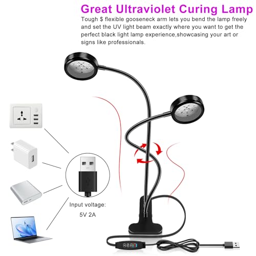 LED Black Light Dual Head