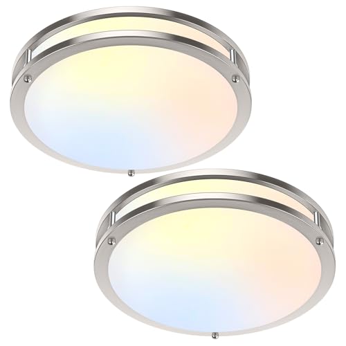2 Pack 12 Inch Flush Mount LED Ceiling Lights (2 Count)