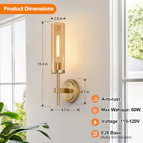 Hardwired Wall Sconces Set of Two (2 Count)